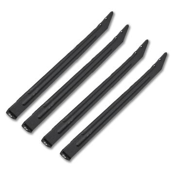 Stern/Sega Black Ribbed Legs - Set of 4